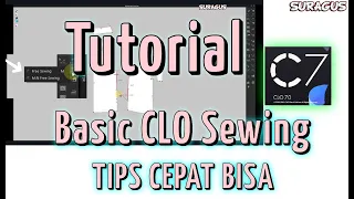 WOW Menjahit 15 menit (2D & 3D Virtual garment/pattern sewing) Tutorial sewing di CLO 3D.