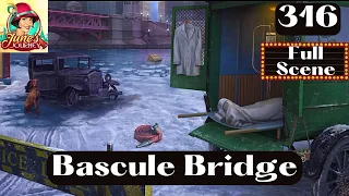 JUNE'S JOURNEY 316 | BASCULE BRIDGE (Hidden Object Game) *Full Mastered Scene*