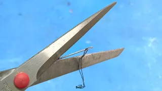 SCISSORS like a RAZOR in one minute! CUT EVEN NEEDLE! Few people know this function of the NEEDLE!