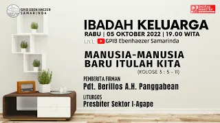 [LIVE] IBADAH KELUARGA - RABU, 05 OKTOBER 2022 | PKL19.00 WITA