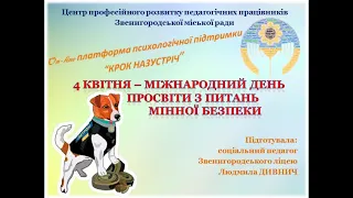 4 квітня  - Міжнародний день просвіти з питань мінної небезпеки.