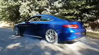 Mercedes-benz C300 burnout!