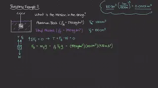 Buoyancy Example 3 [Physics of Fluid Mechanics #38]