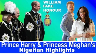 Prince Harry & Princess Meghan's Nigeria Highlights - Prince William's Fake Honor + More Messiness