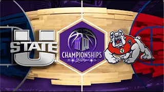 #MWMadness Highlights: #1 Utah State vs #9 Fresno State Men’s Basketball 3/14/2024