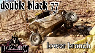 Hatfield McCoy Bearwallow Double Black Trail 77 Lower Branch | Hardest Trail on Bearwallow