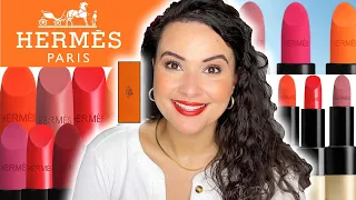 HERMES LIPSTICK SWATCH PARTY | Matte & Satin Collection