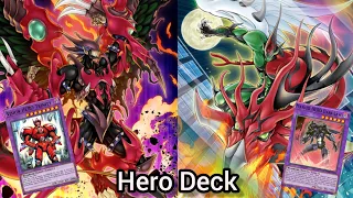 Hero Deck🔥 New Card 2023/Replays 📼 + Decklist 📝/EDOPro Duels