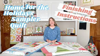 Home for the Holidays Sampler Quilt: Finishing Instructions