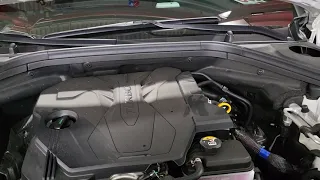 2022 Genesis GV70 GV80 2.5T How to change the oil and reset maintenance light