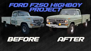 U.S. Forest Service Ford F250 Highboy Restoration Process and First Drive