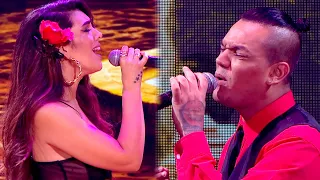 Cerraron la pista de Cantando 2020: Ángela Leiva y Brian Lanzelotta con "Corazón partido"