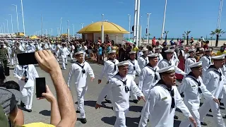 Marinha do Brasil cantando Cisne Branco em Fortaleza, desfile 7 de setembro 2022