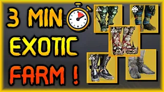 FASTEST NEW EXOTICS FARM TODAY ! ONLY 3 Min/Clear (Warlock Guide)