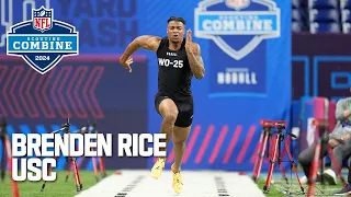 Brenden Rice's 2024 NFL Scouting Combine workout