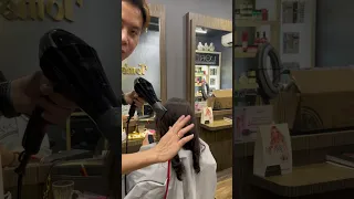 Setting Perm Blow Curly Natural Blow Dry Hair Salon Digital Perm Tutorial 发廊头发吹卷分享