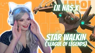 Lil Nas X - STAR WALKIN'  - League of Legends | Gamer girl react