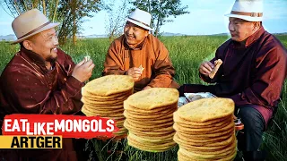 NAADAM KHUUSHUUR for MIGHTY MONGOLIAN WRESTLERS - Mukbang Style | Eat Like Mongols