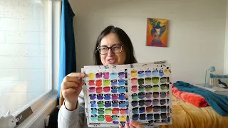 Talking about painting, colours, techniques