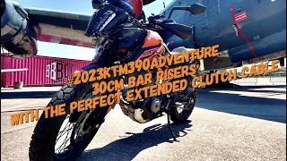 2023 KTM 390 Adventure SW Bar Risers & NEW Clutch Cable