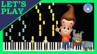 Jimmy Neutron's Main Theme by Brian Causey [Synthesia Piano Tutorial - Let's Play]