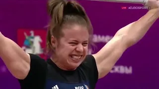 Loredana Toma (64 kg) Snatch 114 kg - 2021 European Weightlifting Championships