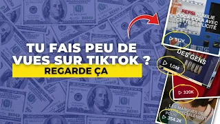 Voici pourquoi tu fais très peu de vues sur TikTok