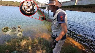 PEGUEI MUITO DINHERO NA PESCA MAGNÉTICA DEBAIXO DA PONTE