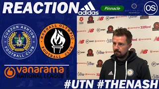 Adam Lakeland Reaction | Curzon Ashton vs Rushall Olympic | Vanarama National League North