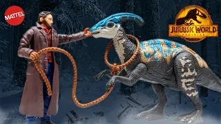 2022 Mattel Jurassic World Dominion Owen Grady & juvenile Parasaurolophus Review!!!