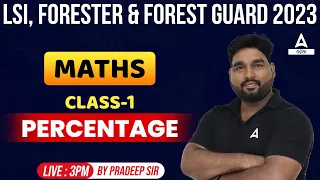 Livestock Inspector, Forester And Forest Guard 2023 | Maths Class | Percentage #1