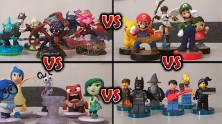 Skylanders vs. Amiibo vs. Disney Infinity vs. Lego Dimensions