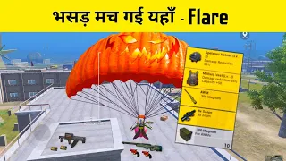 I LANDED ON FLARE GUN 🔥 AWM + GROZA - BATTLEGROUNDS MOBILE INDIA