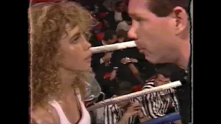 Kathy Long Kyoko " Kamikaze" Miyasaki women's kickboxing match 03-16-1992