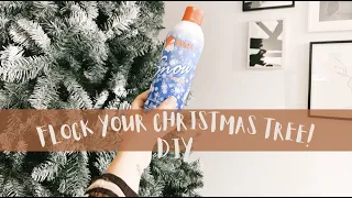 DIY: HOW TO flock your Christmas tree!! EASY, CHEAP and CUTE | EMVALF