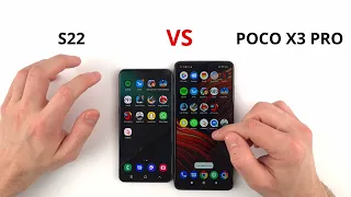 Samsung S22 vs Poco X3 Pro SPEED TEST