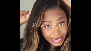 Look at the wig! Clear lace & natural pre-plucked hairline for your effortless install | Hairvivi