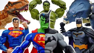 Batman, Superman And Hulk Combined~! Huge Dinosaurs Can't Defeat Him #ToyMartTV