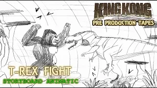 King Kong (2016) Fan Film STORYBOARD ANIMATIC - T Rex Fight