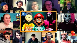 SMG4: If Mario Was In.... SQUID GAME Reactions Squad