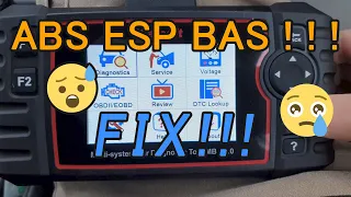 ESP-ABS-BAS problem on Mercedes Benz A-CLASS [w169] - Quick and easy fix!