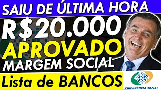 VITÓRIA MARGEM SOCIAL APROVADO R$20 MIL PARA 4 GRUPOS do INSS! RELATÓRIO APROVADO + LISTA DE BANCOS!