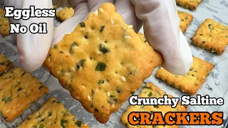 Homemade Crunchy Saltine Crackers Recipe ! Step-by-Step Tutorial ! Delicious Biscuits !
