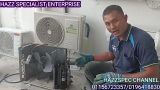 CARA TUKAR MINYAK COMPRESSOR AIRCOND 1.0HP ACSON GAS R22