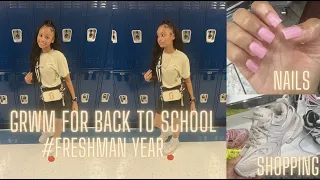 grwm + mini vlog: FIRST DAY OF HIGH SCHOOL | *freshman szn ✨