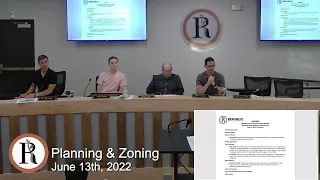 City of Republic, MO - Planning & Zoning - June 13th, 2022