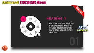 127.EXCLUSIVE PowerPoint Animation Tutorial – Animated Circular Navigation menu | Morph Transition