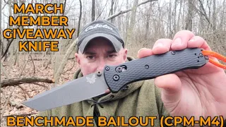 Benchmade Bailout 537GY-03 (CPM-M4): This Months' Members Giveaway Knife - Preparedmind101