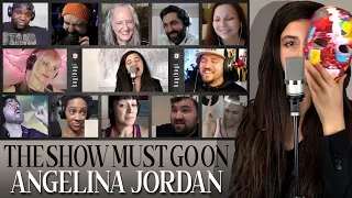 The Show Must Go On  Queen Angelina Jordan Cover Reaction Compilation