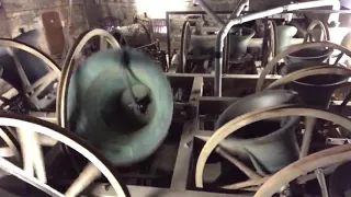 Bell Ringing in the Belfry at Gloucester Cathedral